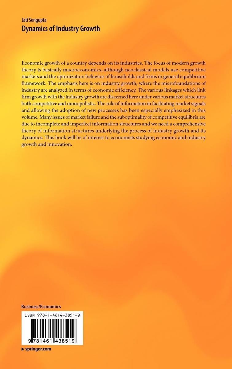 Weitere Ansicht: Dynamics of Industry Growth | Jati Sengupta