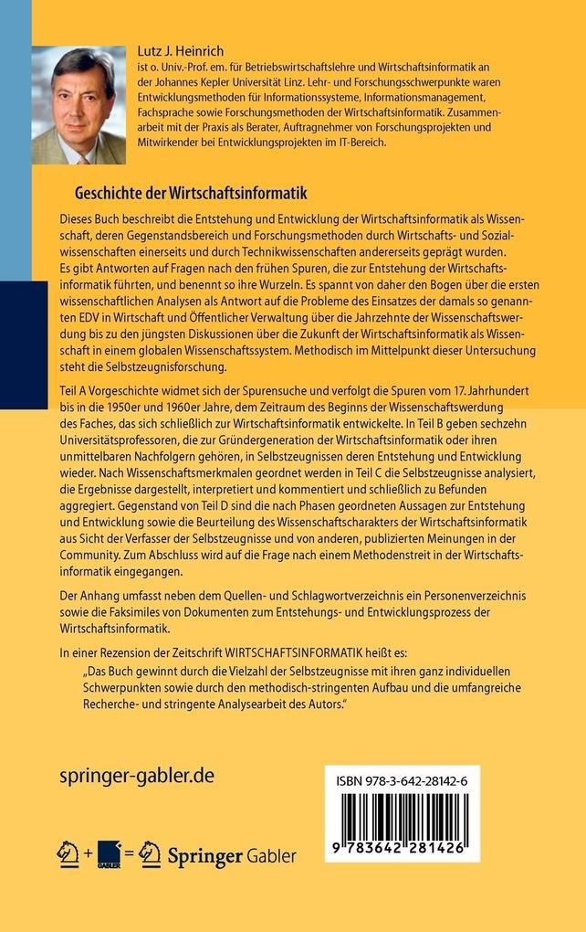 Weitere Ansicht: Geschichte der Wirtschaftsinformatik | Lutz J. Heinrich