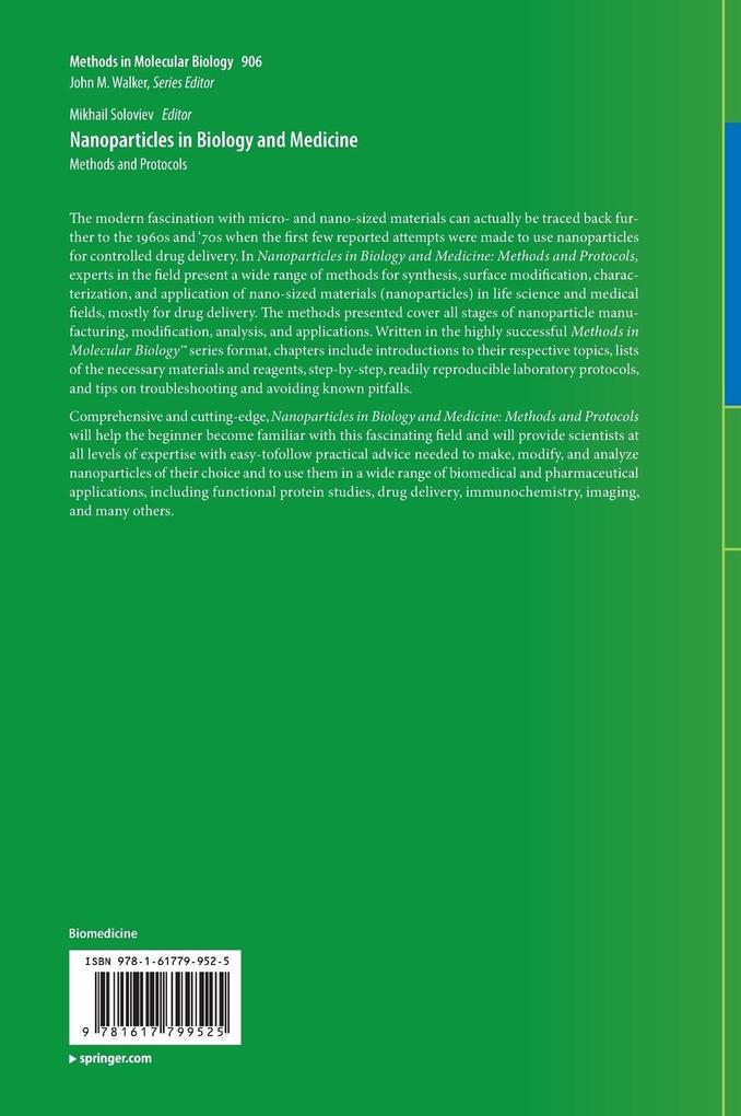 Weitere Ansicht: Nanoparticles in Biology and Medicine