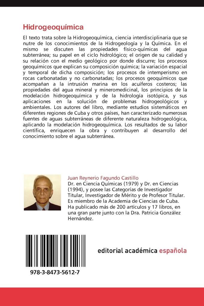 Weitere Ansicht: Hidrogeoquímica | Juan Reynerio Fagundo Castillo, Patricia González