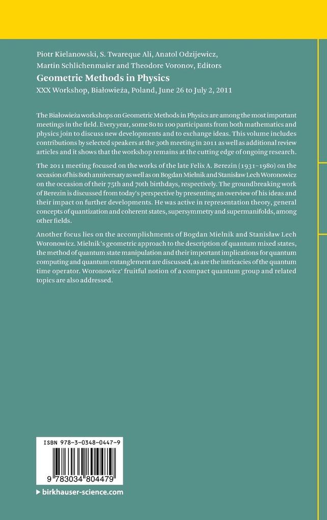 Weitere Ansicht: Geometric Methods in Physics