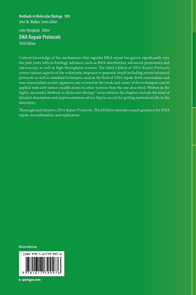 Weitere Ansicht: DNA Repair Protocols
