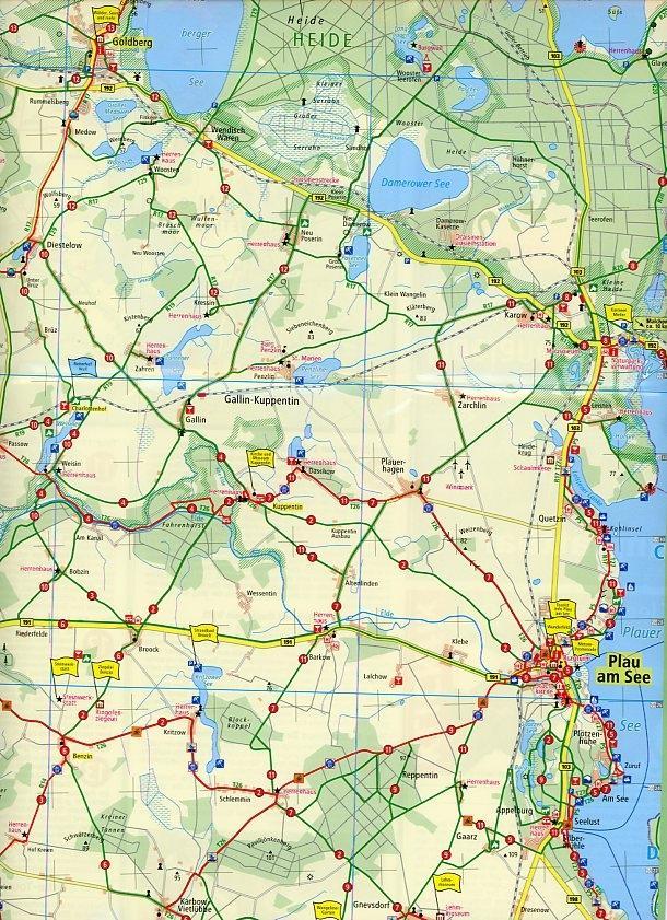 Weitere Ansicht: Radwanderkarte Eldeland - Lewitz 1 : 75 000