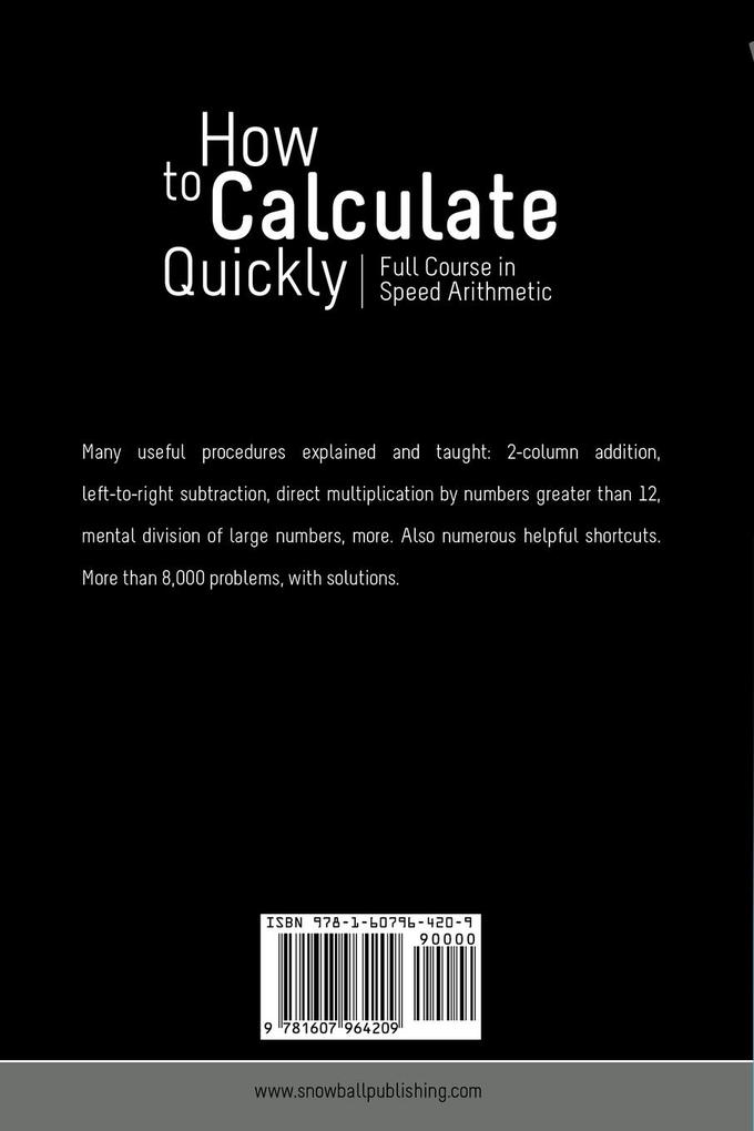Weitere Ansicht: How to Calculate Quickly | Henry Sticker