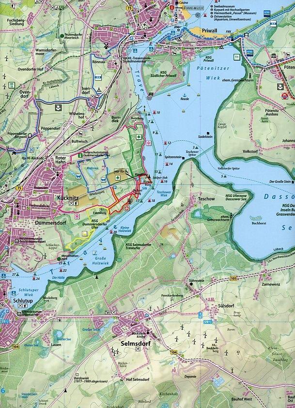 Weitere Ansicht: Ostseeküste Travemünde bis Wismar Rad- und Wanderkarte 1 : 40 000 | Christian Kuhlmann, Thomas Wachter, Klaus Klemmer