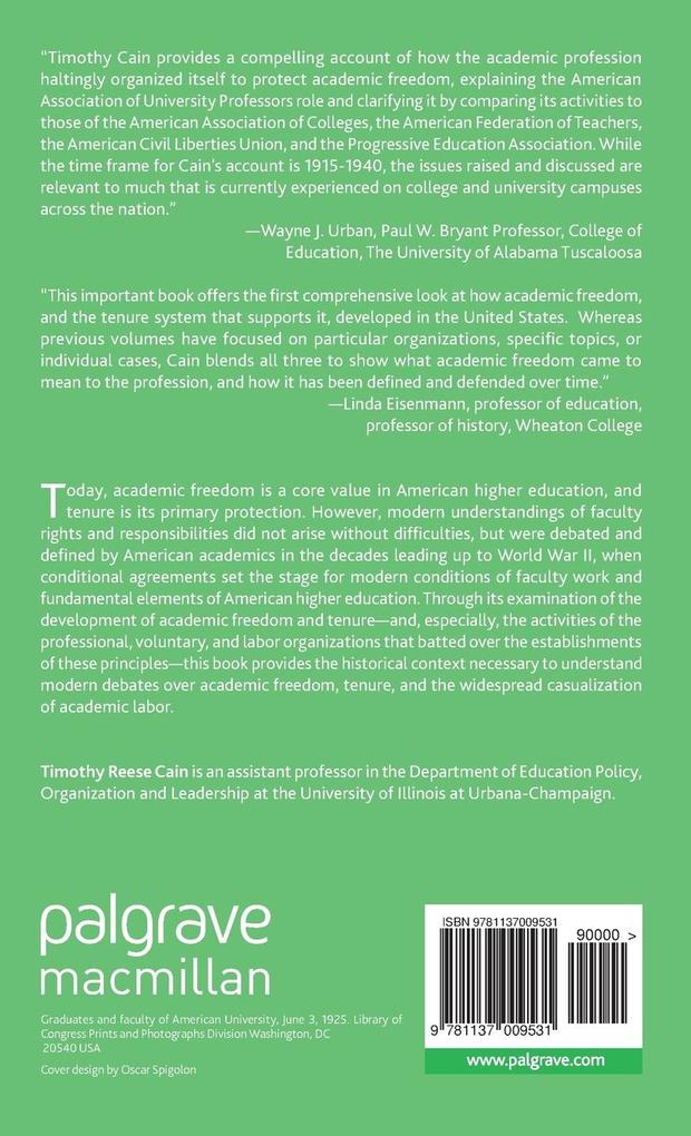 Weitere Ansicht: Establishing Academic Freedom | Timothy Reese Cain