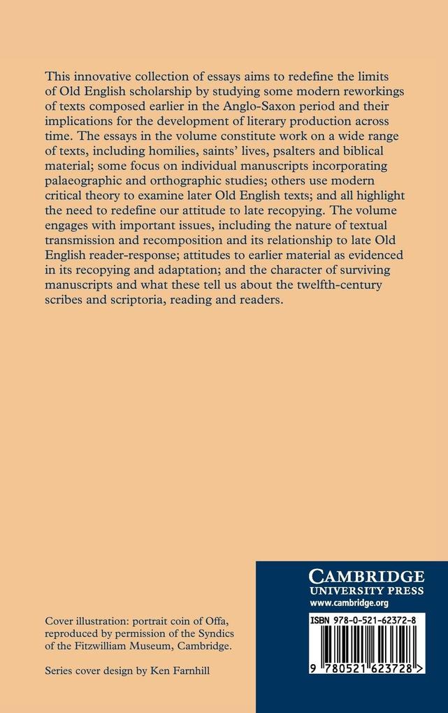 Weitere Ansicht: Rewriting Old English in the Twelfth Century