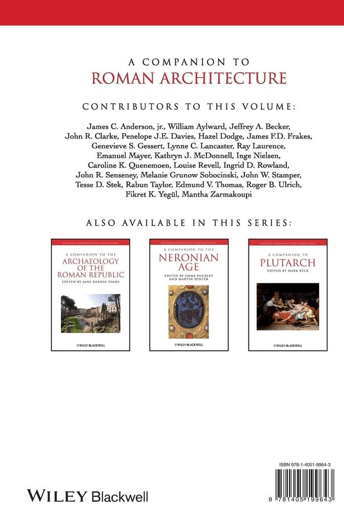 Weitere Ansicht: Companion to Roman Architectur