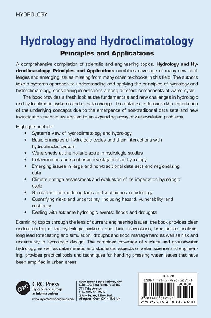 Weitere Ansicht: Hydrology and Hydroclimatology | M. Karamouz, S. Nazif, M. Falahi