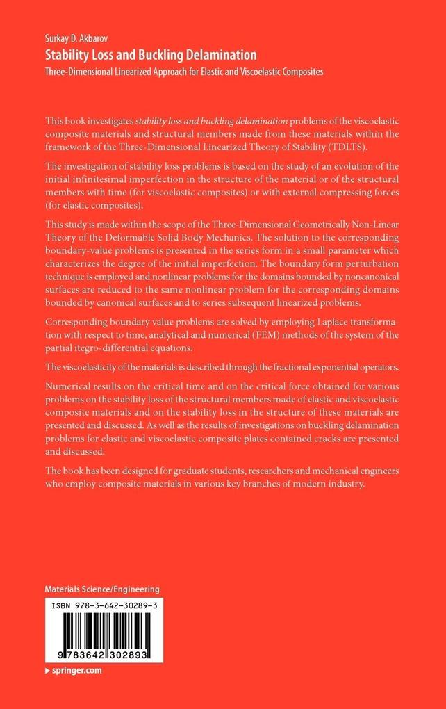 Weitere Ansicht: Stability Loss and Buckling Delamination | Surkay Akbarov