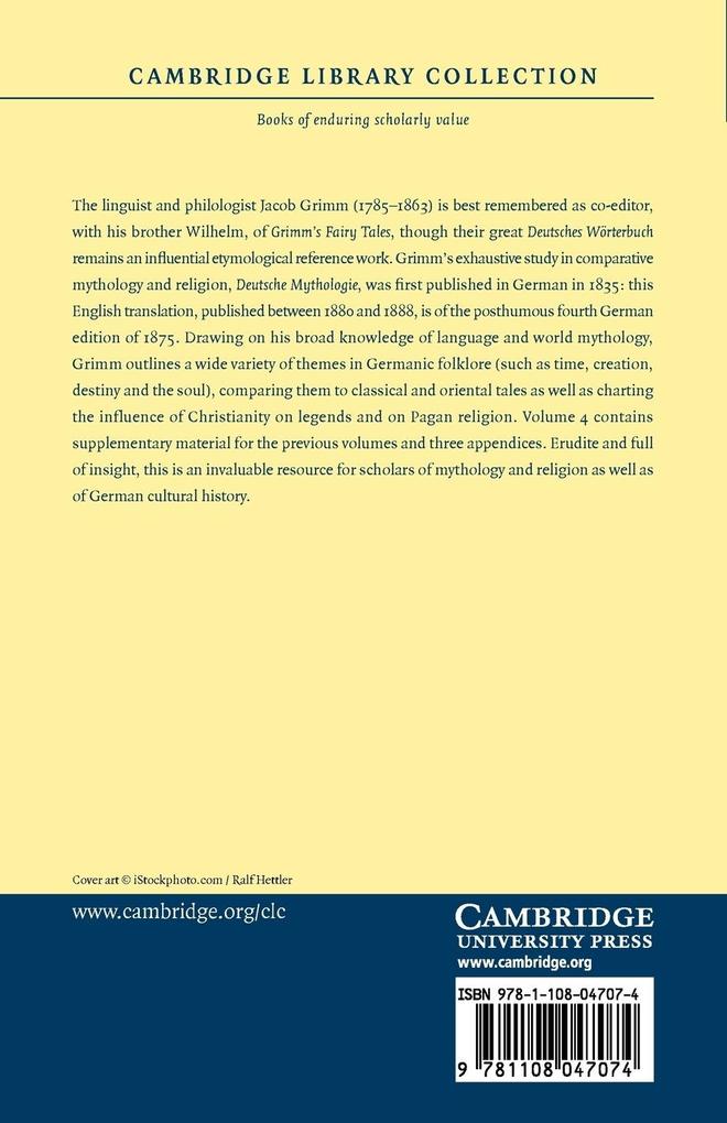 Weitere Ansicht: Teutonic Mythology - Volume 4 | Jacob Ludwig Carl Grimm