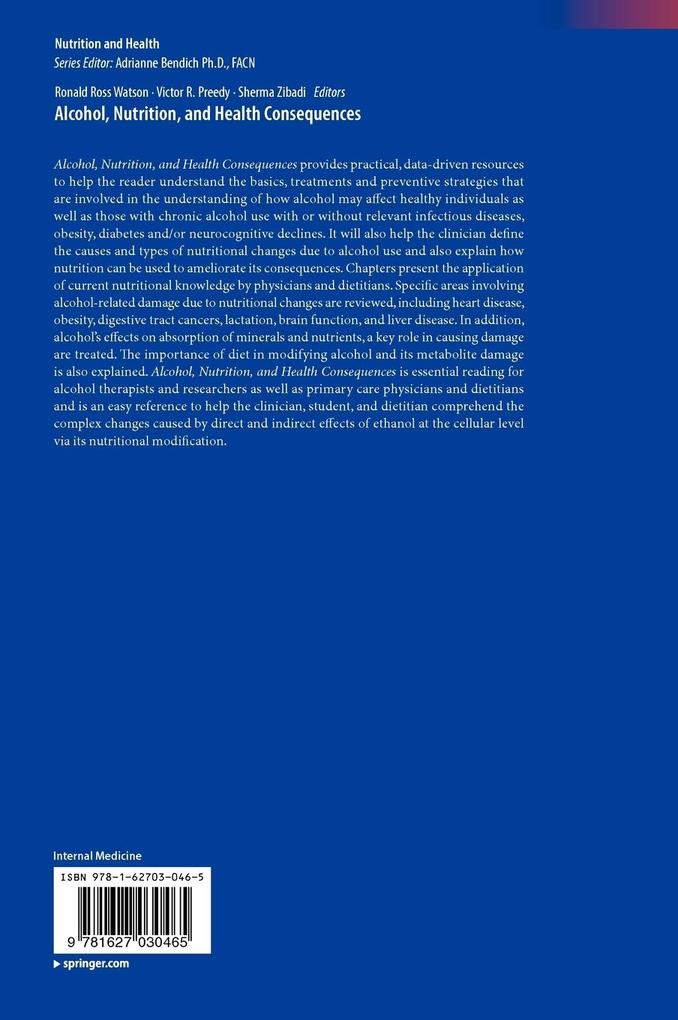 Weitere Ansicht: Alcohol, Nutrition, and Health Consequences