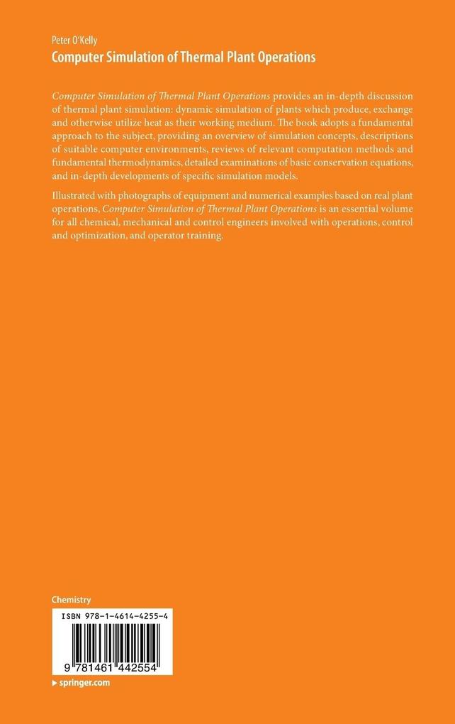 Weitere Ansicht: Computer Simulation of Thermal Plant Operations | Peter O'Kelly