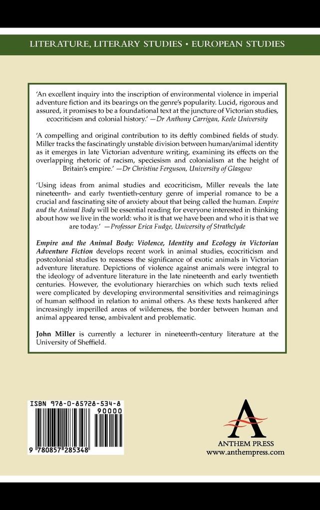 Weitere Ansicht: Empire and the Animal Body | John Miller