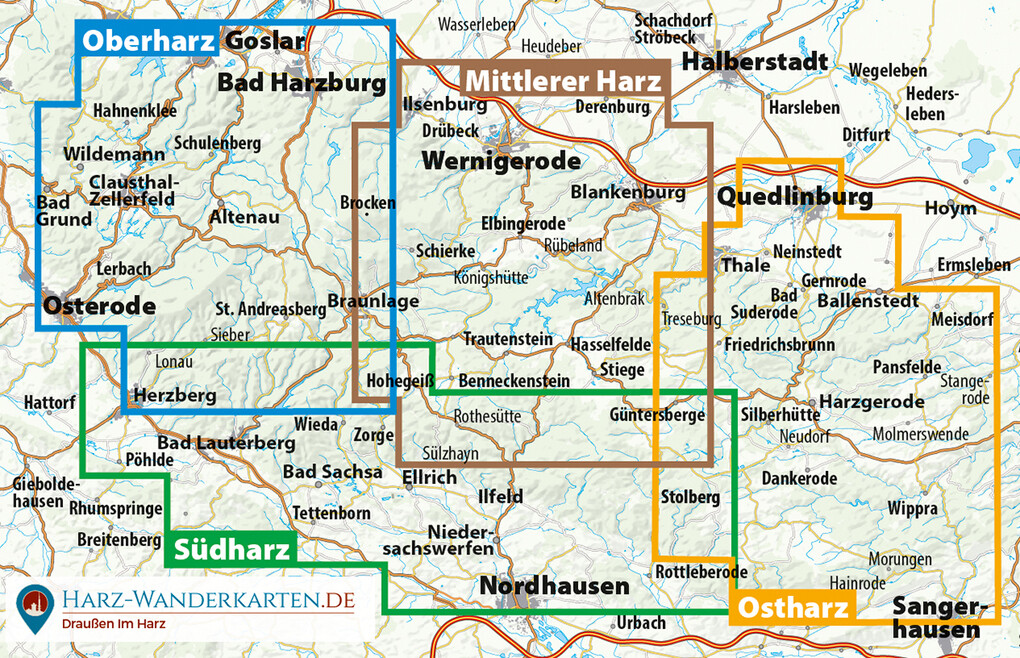 Weitere Ansicht: Der Harz in 4 Teilen