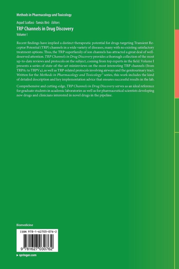 Weitere Ansicht: TRP Channels in Drug Discovery