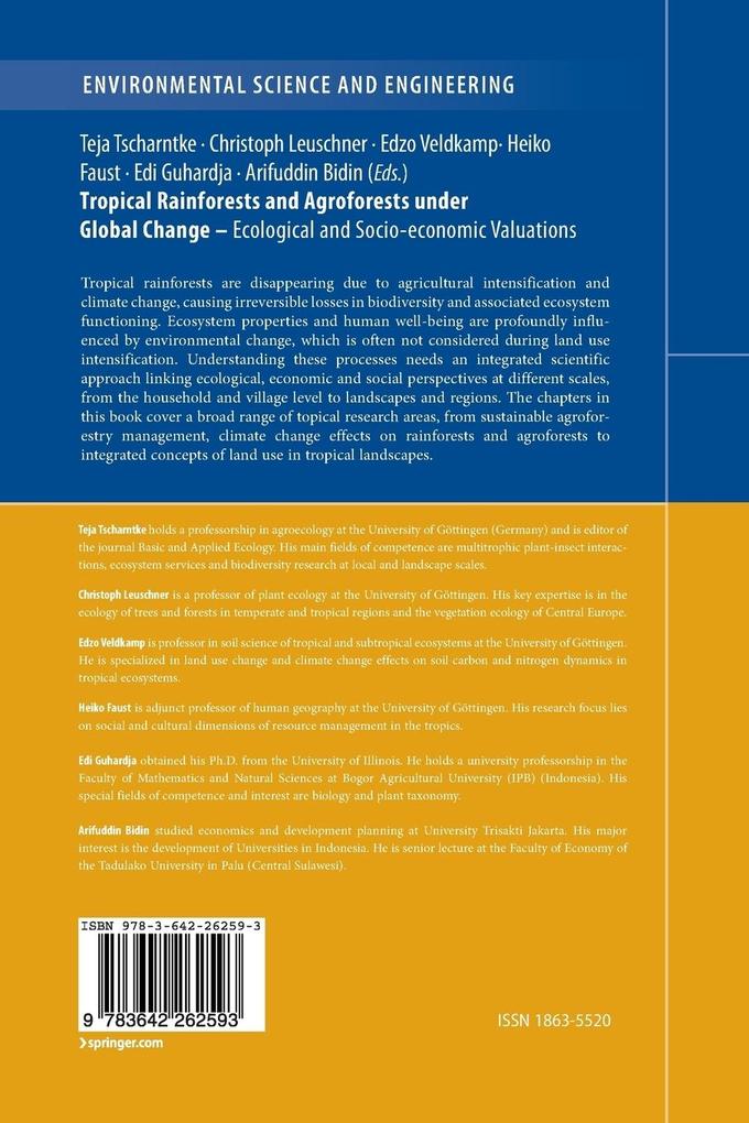 Weitere Ansicht: Tropical Rainforests and Agroforests under Global Change