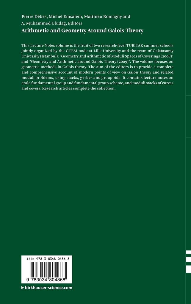 Weitere Ansicht: Arithmetic and Geometry Around Galois Theory