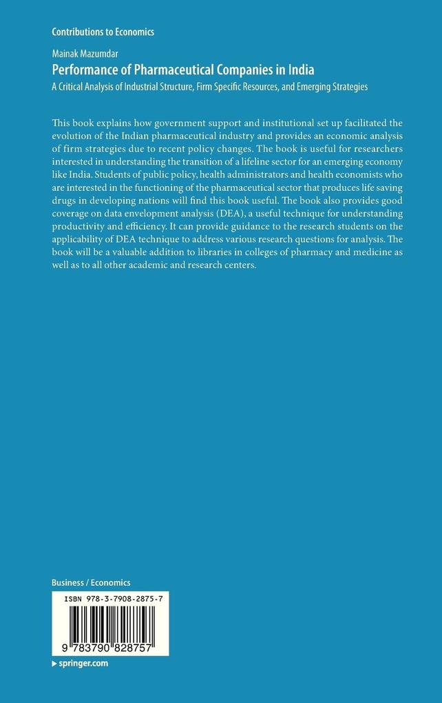 Weitere Ansicht: Performance of Pharmaceutical Companies in India | Mainak Mazumdar