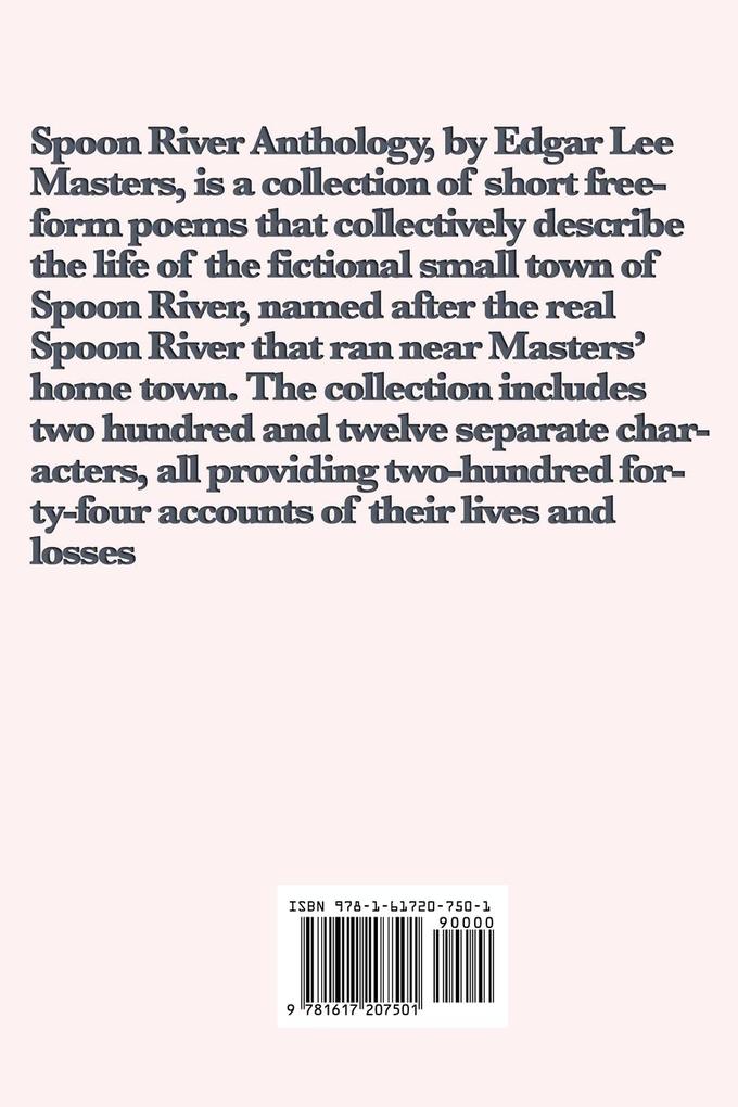 Weitere Ansicht: Spoon River Anthology | Edgar Lee Masters