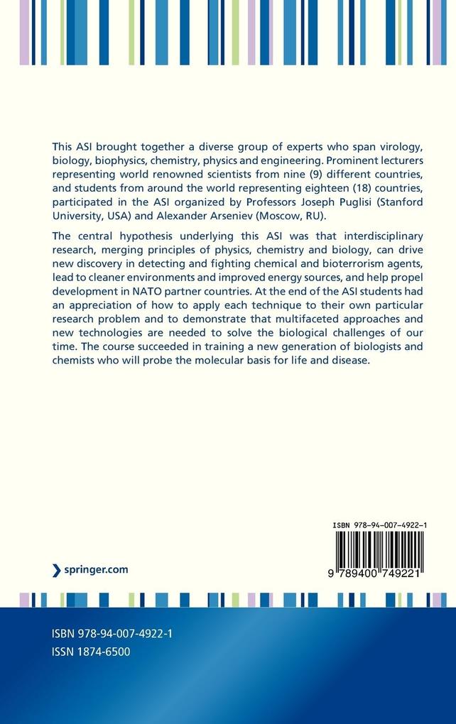 Weitere Ansicht: Biophysics and Structure to Counter Threats and Challenges