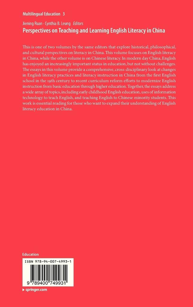 Weitere Ansicht: Perspectives on Teaching and Learning English Literacy in China