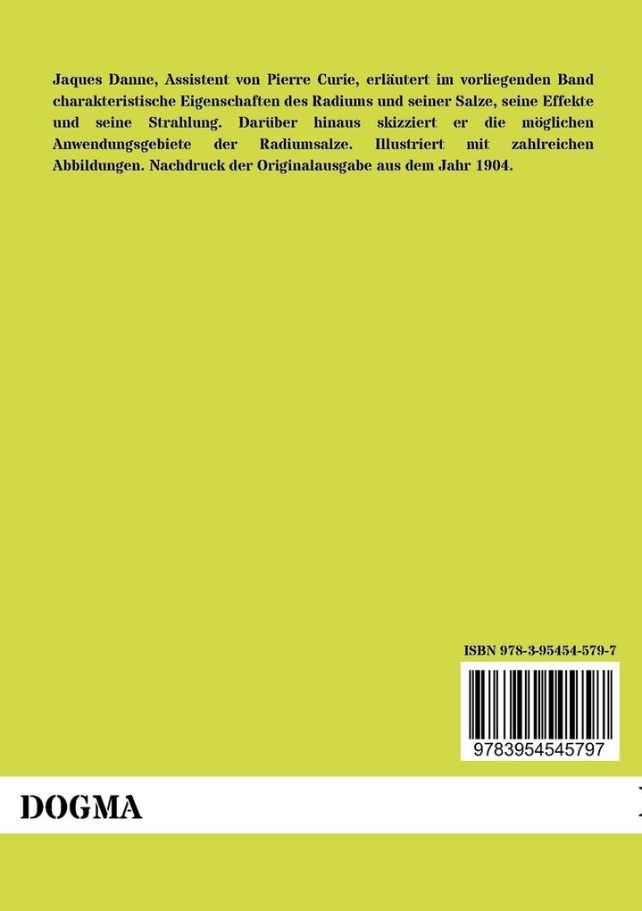 Weitere Ansicht: Das Radium | Jaques Danne