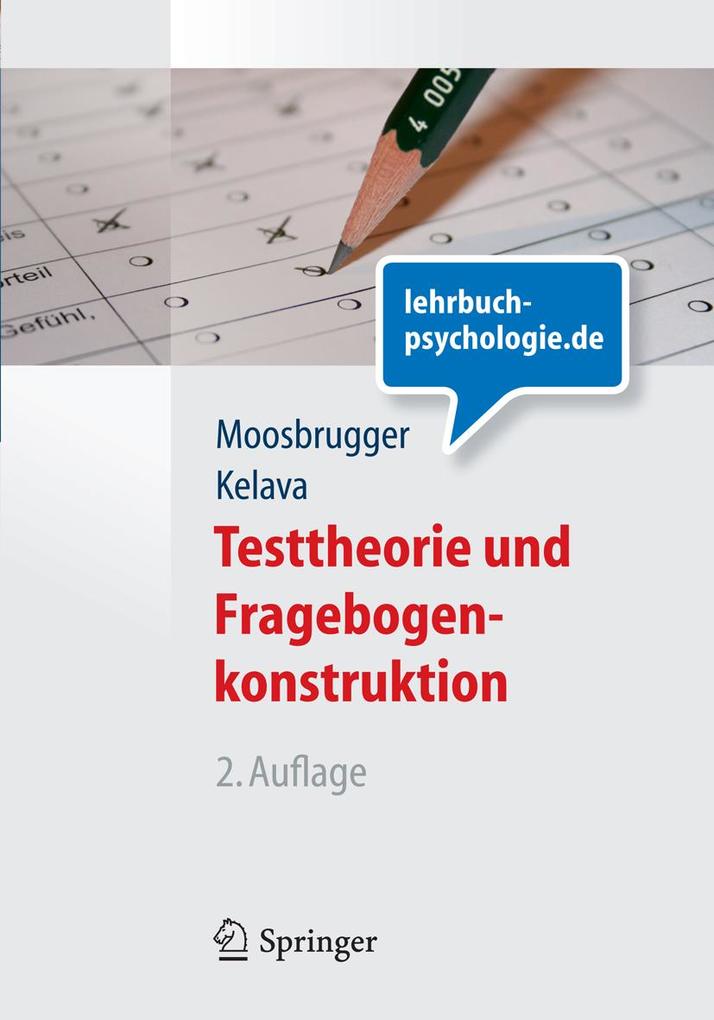 Produktbild: Testtheorie und Fragebogenkonstruktion