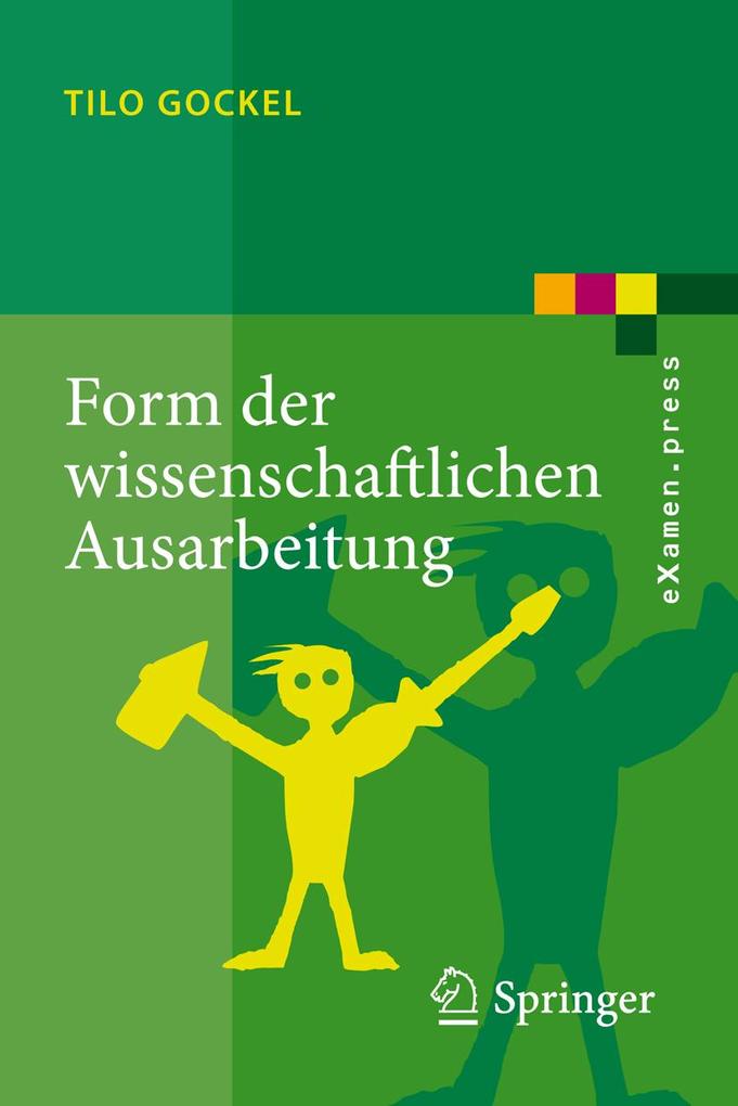 Produktbild: Form der wissenschaftlichen Ausarbeitung | Tilo Gockel