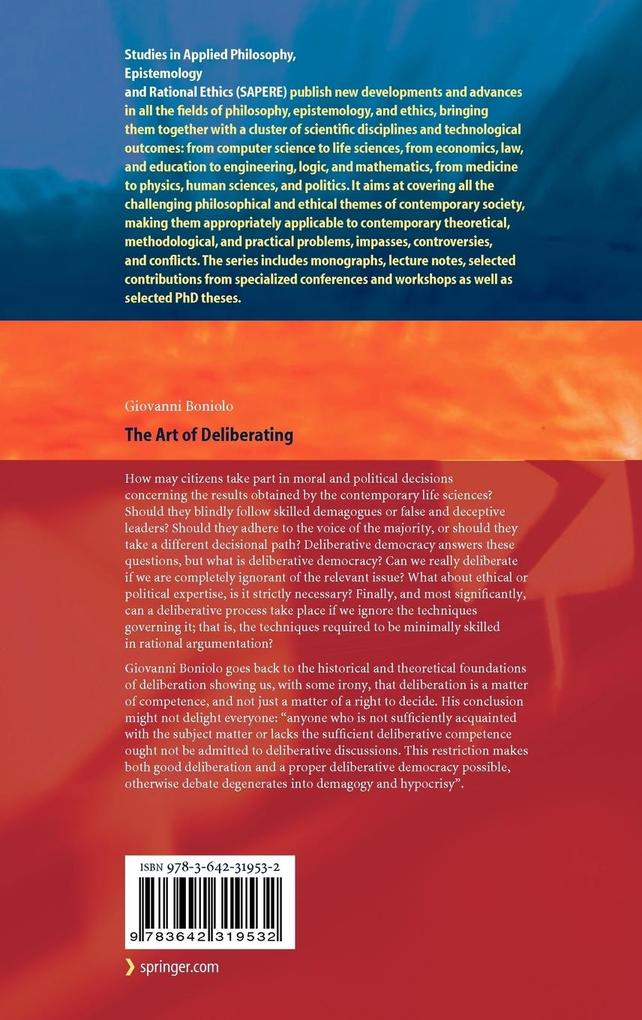 Weitere Ansicht: The Art of Deliberating | Giovanni Boniolo
