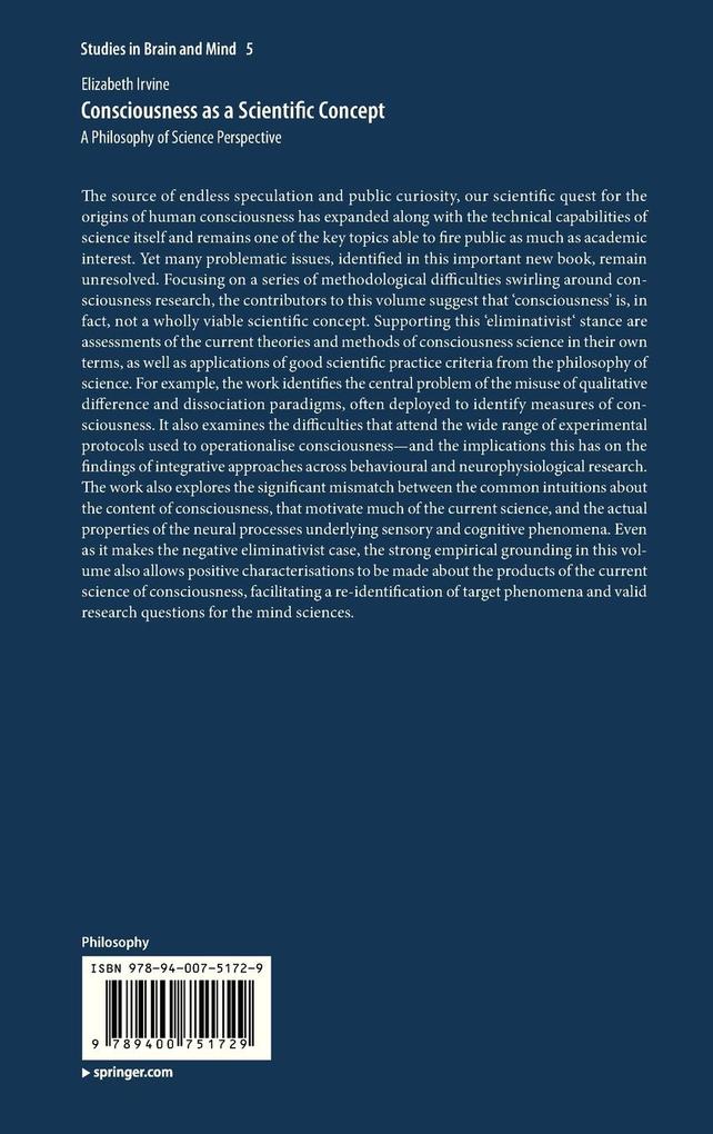 Weitere Ansicht: Consciousness as a Scientific Concept | Elizabeth Irvine