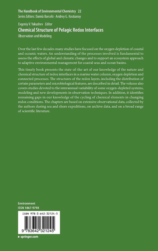 Weitere Ansicht: Chemical Structure of Pelagic Redox Interfaces