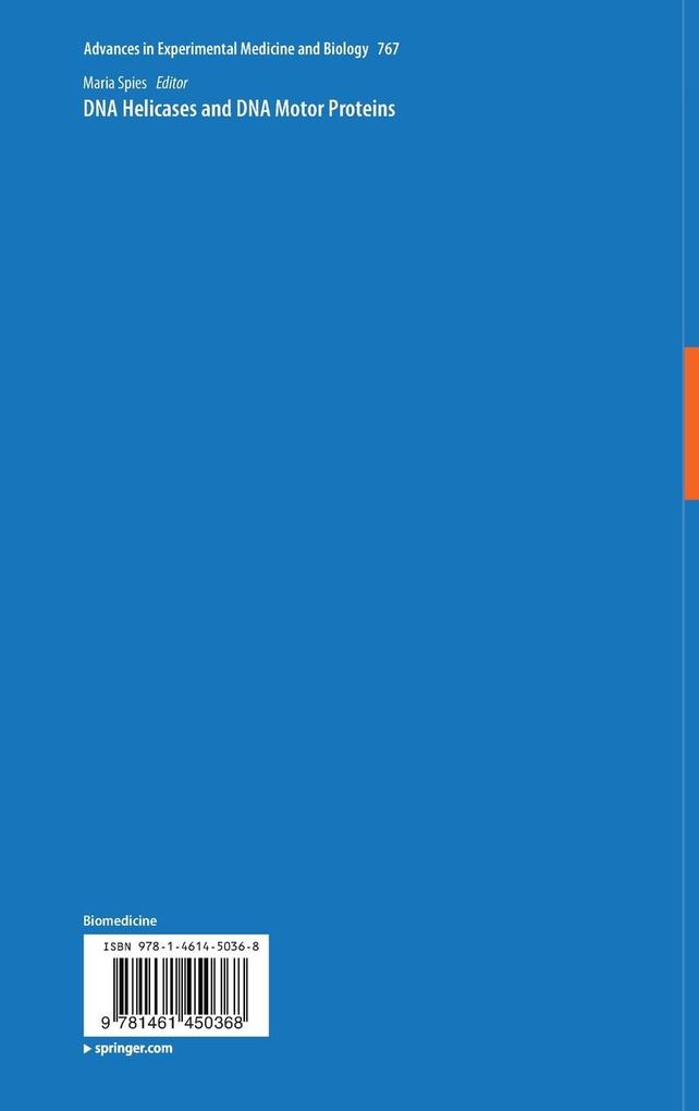 Weitere Ansicht: DNA Helicases and DNA Motor Proteins