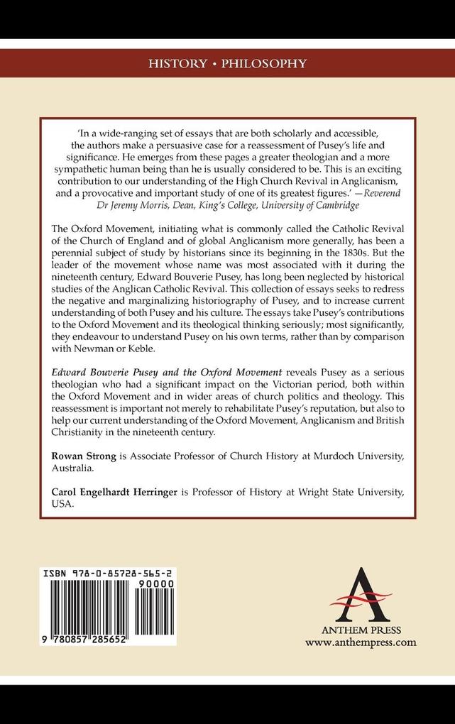 Weitere Ansicht: Edward Bouverie Pusey and the Oxford Movement