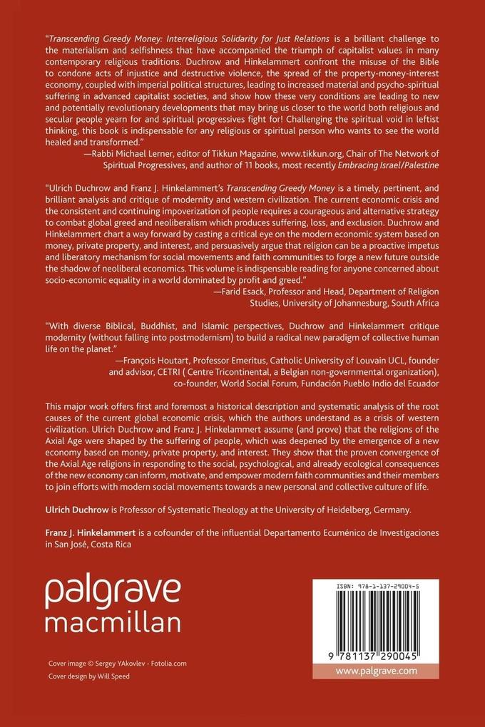 Weitere Ansicht: Transcending Greedy Money | U. Duchrow, F. Hinkelammert, Ulrich Duchrow, Franz J. Hinkelammert