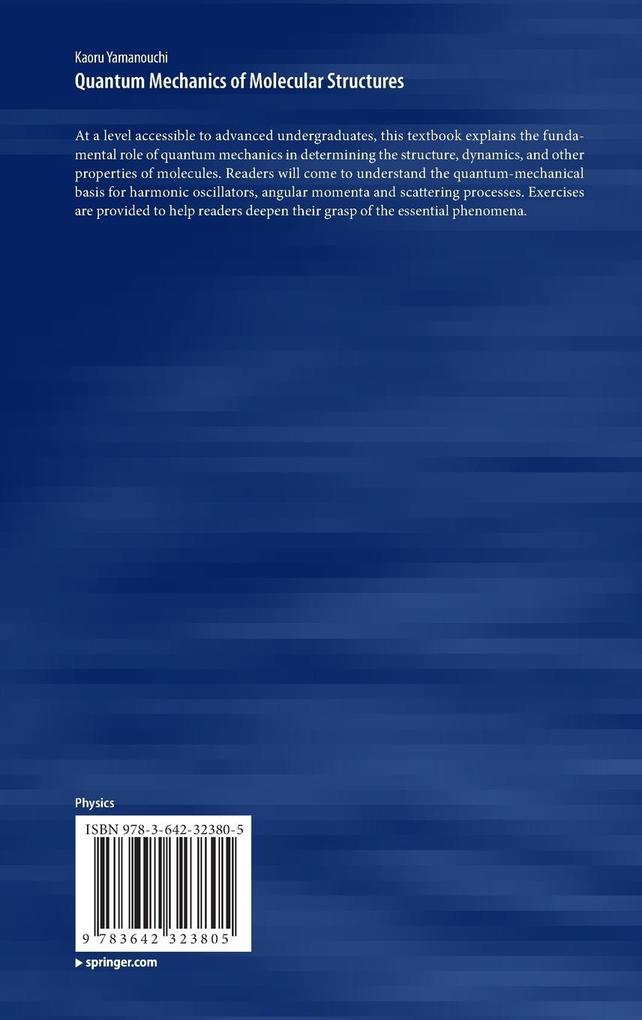 Weitere Ansicht: Quantum Mechanics of Molecular Structures | Kaoru Yamanouchi