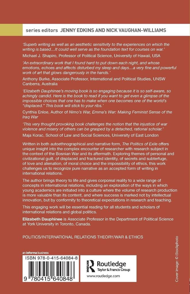 Weitere Ansicht: The Politics of Exile | Elizabeth Dauphinee