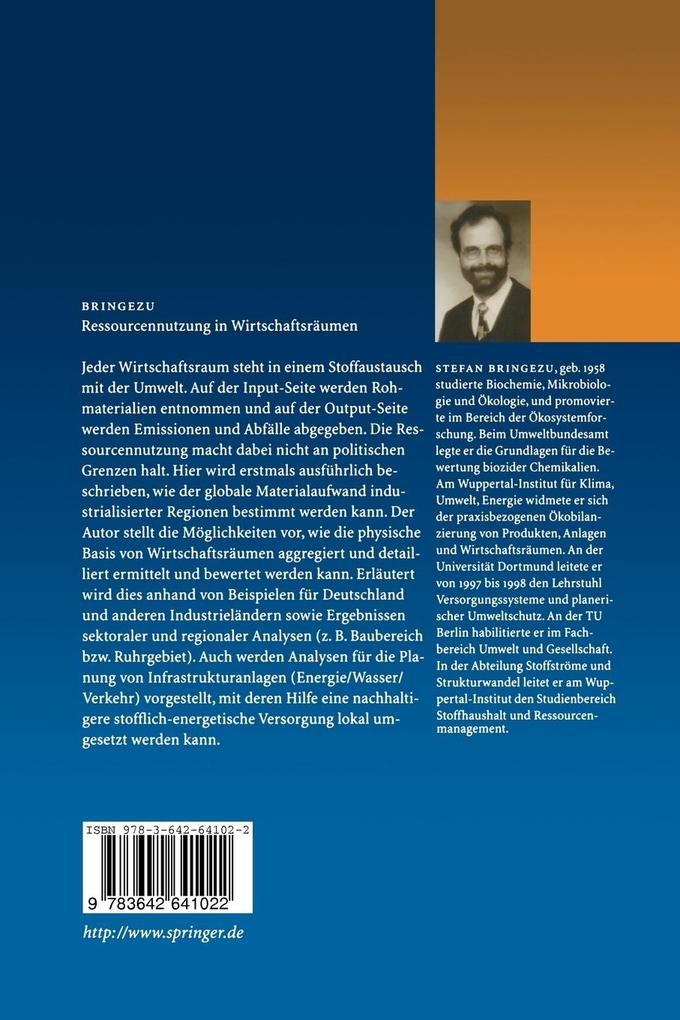 Weitere Ansicht: Ressourcennutzung in Wirtschaftsräumen | Stefan Bringezu