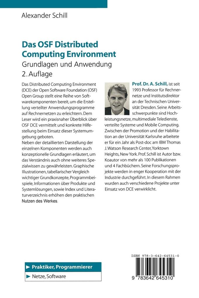Weitere Ansicht: Das OSF Distributed Computing Environment | Alexander Schill