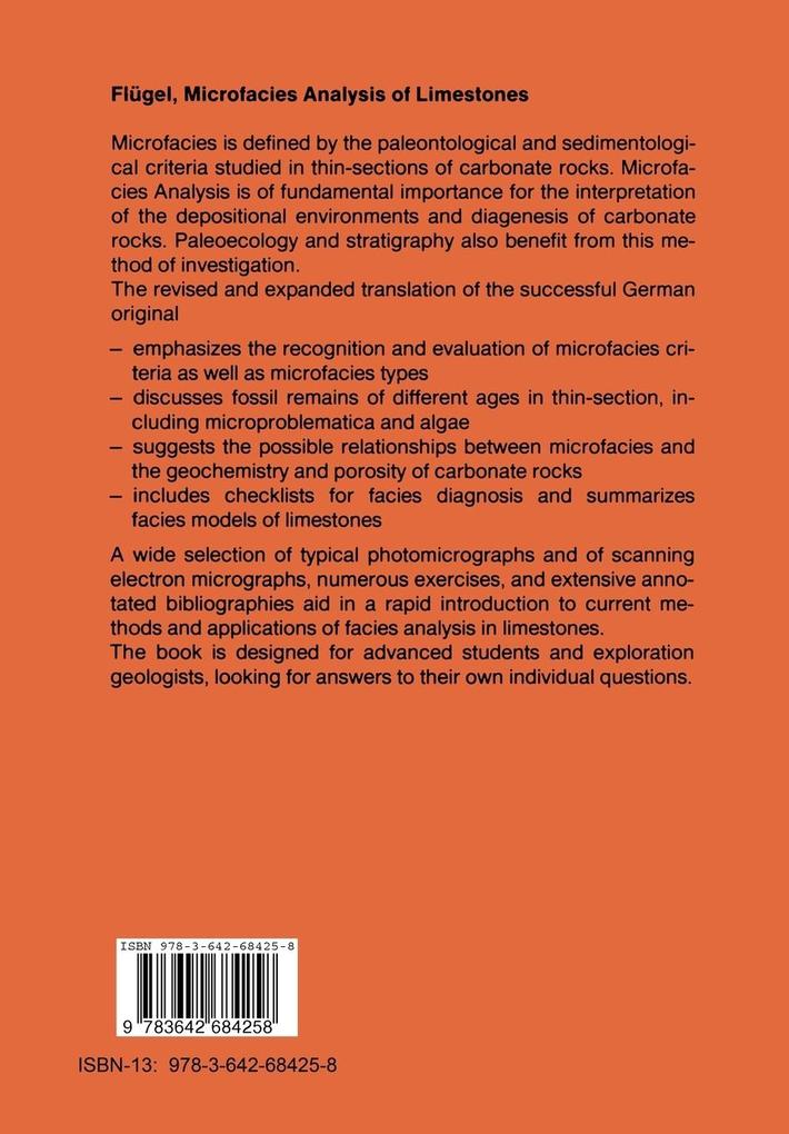 Weitere Ansicht: Microfacies Analysis of Limestones | E. Flügel