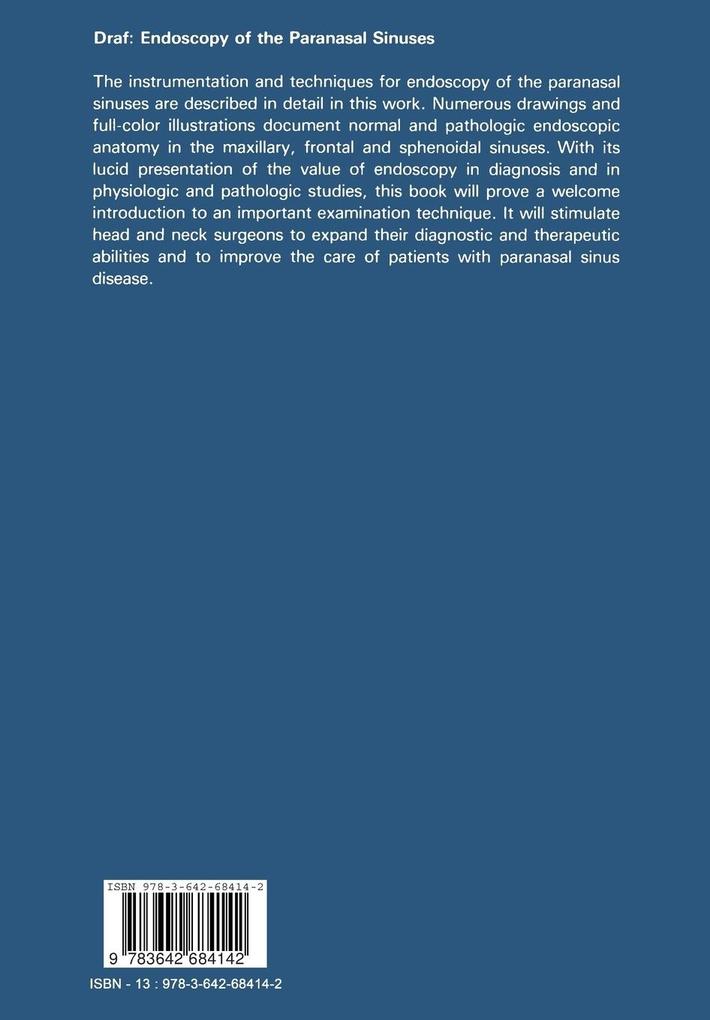 Weitere Ansicht: Endoscopy of the Paranasal Sinuses | Wolfgang Draf
