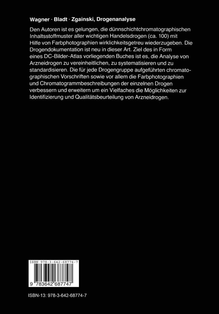 Weitere Ansicht: Drogenanalyse | S. Bladt, H. Wagner, E. -M. Zgainski