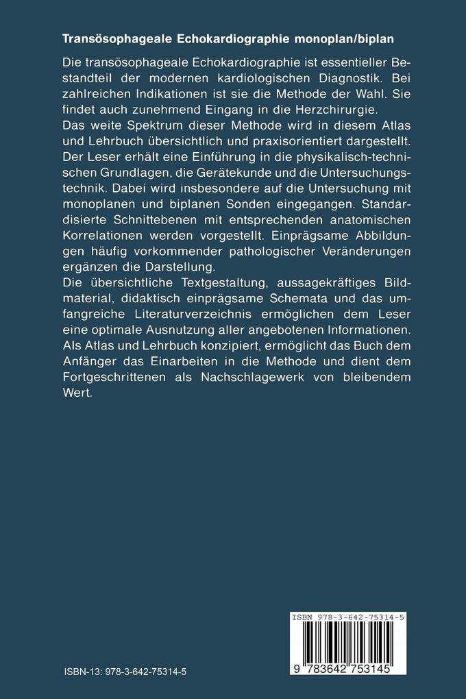 Weitere Ansicht: Transösophageale Echokardiographie monoplan/biplan | Ralf Hammentgen