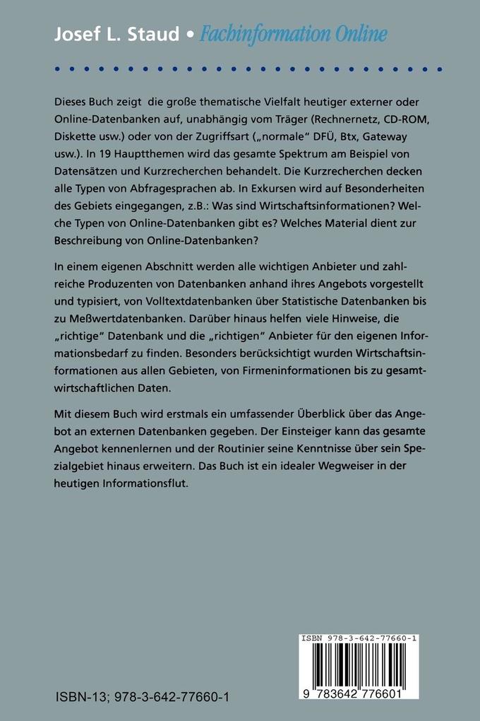 Weitere Ansicht: Fachinformation Online | Josef L. Staud