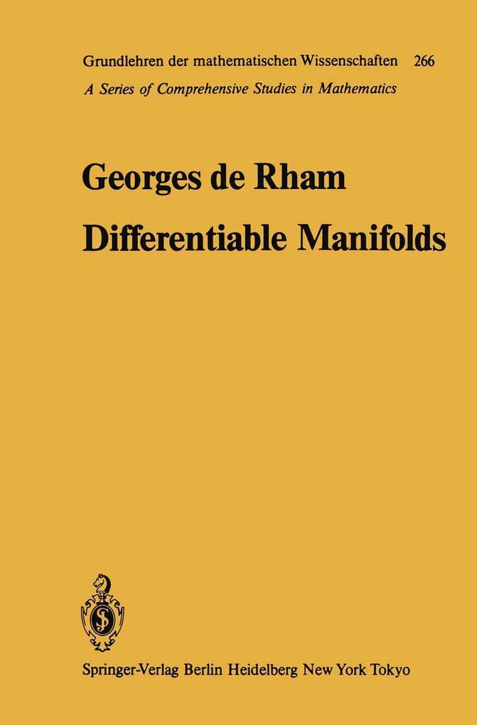 Produktbild: Differentiable Manifolds | Georges De Rham