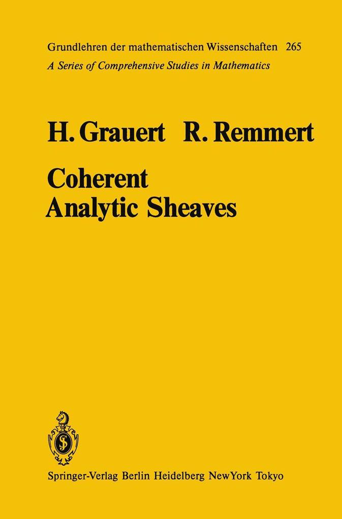 Produktbild: Coherent Analytic Sheaves | H. Grauert, R. Remmert