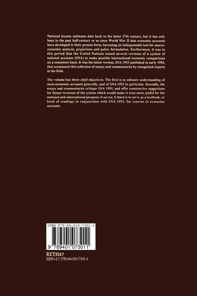 Weitere Ansicht: The New System of National Accounts