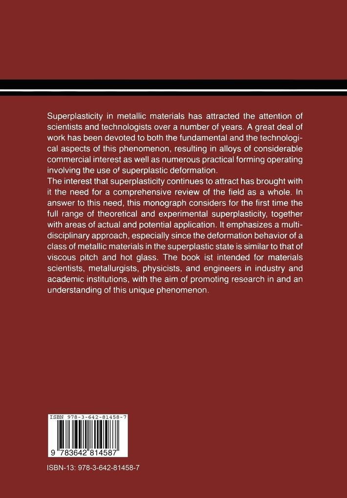 Weitere Ansicht: Superplasticity | G. J. Davies, K Anantha Padmanabhan