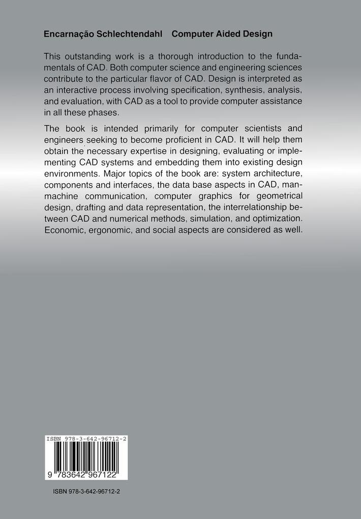 Weitere Ansicht: Computer Aided Design | J. Encarnacao, E. G. Schlechtendahl
