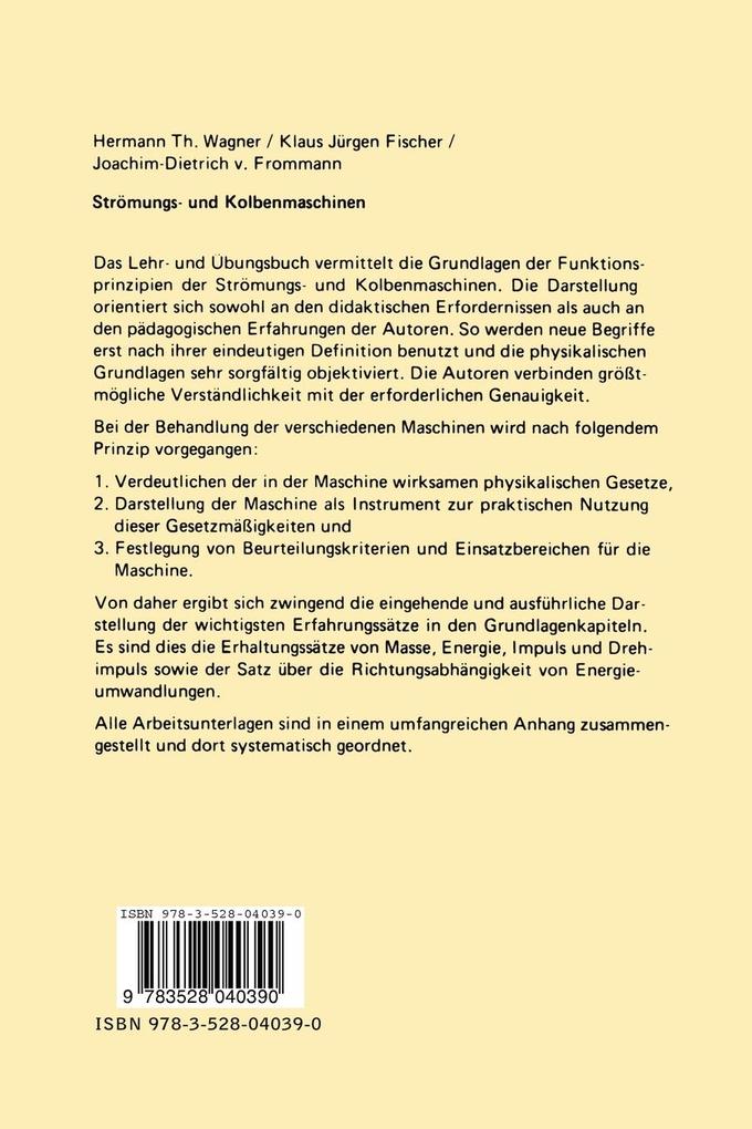 Weitere Ansicht: Strömungs- und Kolbenmaschinen | Hermann Th. Wagner